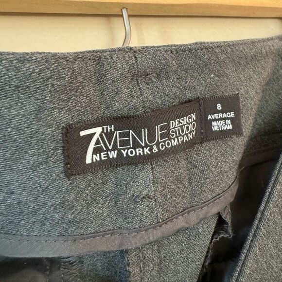 SALE! Gray New York & Co Straight Leg Trousers Size 8 NWOT - Picture 5 of 5